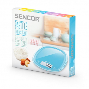 Sencor Pastels Collection konyhai mérleg kék (SKS 32BL)